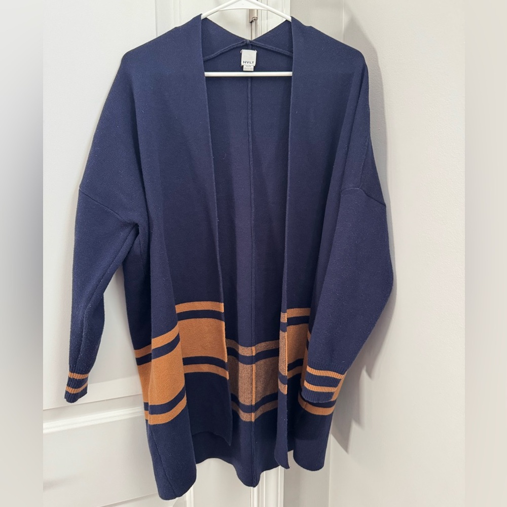 NVLT Anthropologie Navy Blue Sweater